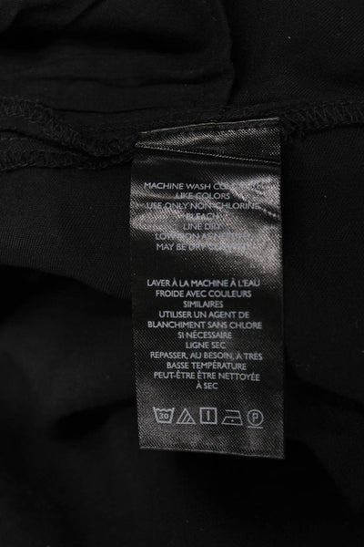 Anthropologie Women Cropped Black Lyocell Pants Size 14