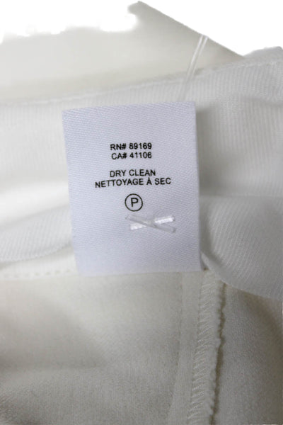 Derek Lam 10 Crosby Women Cropped Cotton White Pants Size 8