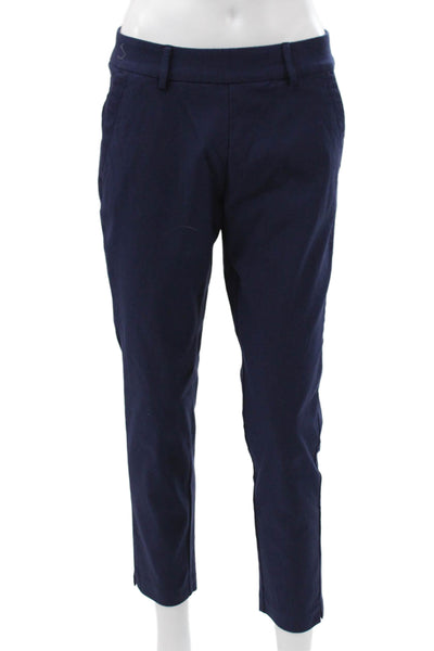 Kjus Womens Ankle Pants Blue Viscose Button Closure Spring Size M