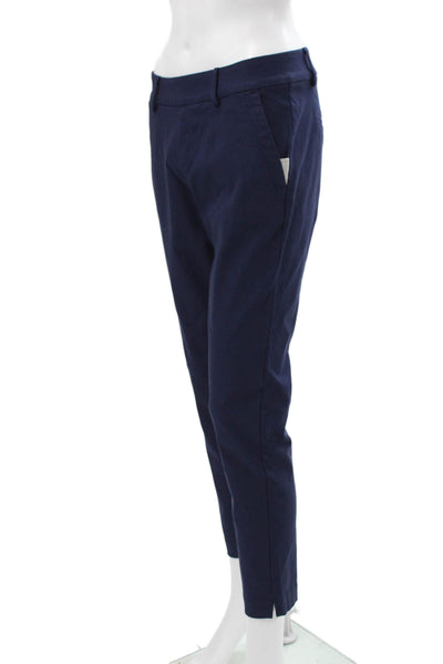 Kjus Womens Ankle Pants Blue Viscose Button Closure Spring Size M