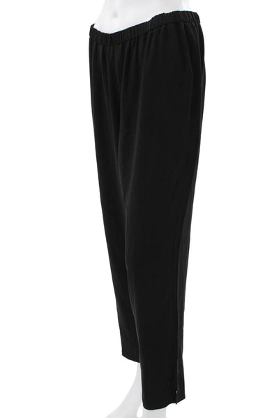 Eileen Fisher Womens Dress Pants Silk Black Pull On Petite Size S