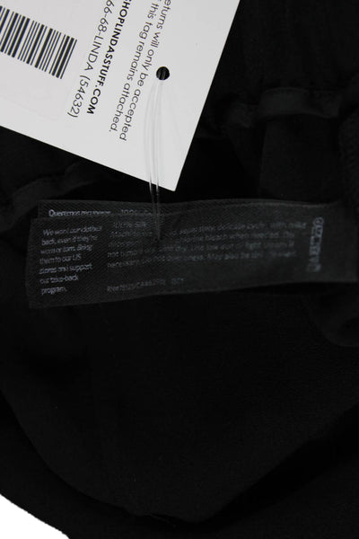 Eileen Fisher Womens Dress Pants Silk Black Pull On Petite Size S