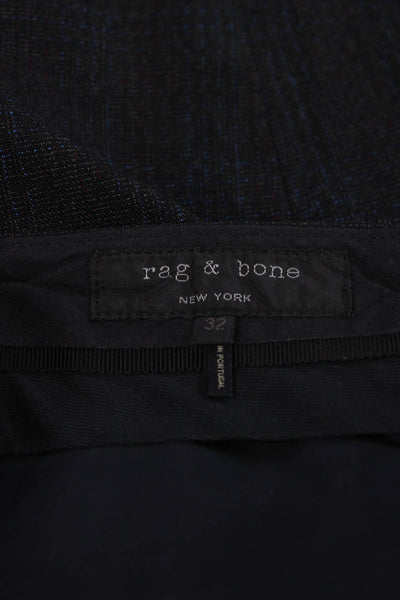 Rag & Bone Mens Gray Wool Dress Pants Zip Inseam 31 Size 32