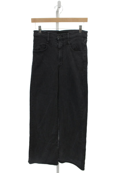 Joes Womens Black High Waist Wide Leg Cotton Jeans Size 26