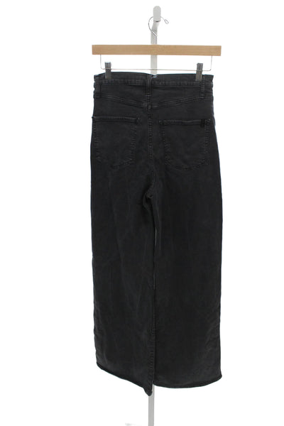 Joes Womens Black High Waist Wide Leg Cotton Jeans Size 26
