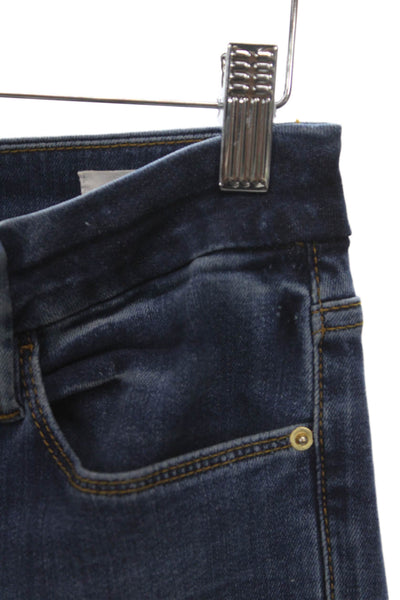 Frame Women Straight High Waist Blue Cotton Jeans Size 26