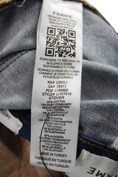 Frame Womens High Waist Straight Jeans Blue Cotton Size 27