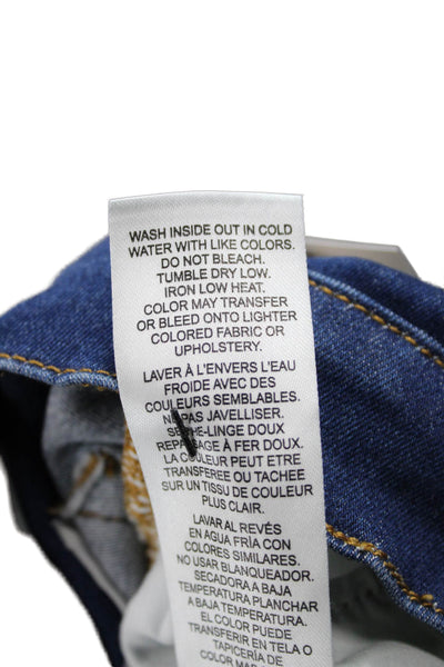 Frame Womens High Waist Straight Jeans Blue Cotton Size 27