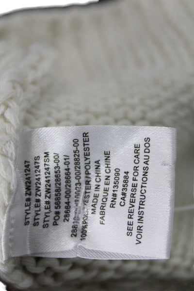 Z Supply Women V-Neck Sleeveless Vest Sweater Ivory Size XS