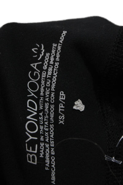 Beyond Yoga Womens Ankle Leggings Black Polyester Pull On Size XS