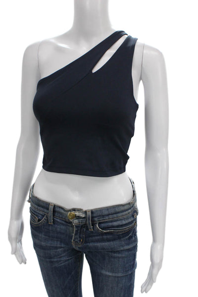 Beyond Yoga Womens Cross Strap Back Sports Bra Navy Blue Size Small