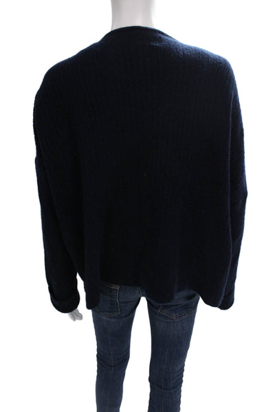 Madewell Womens Blue V-Neck Long Sleeve Solid Cardigan Size XL