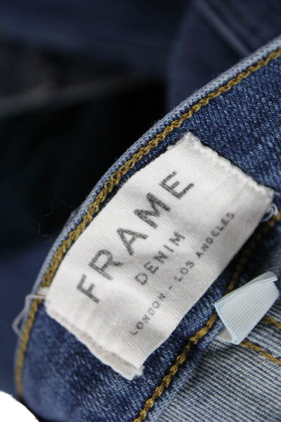 Frame Womens Skinny Mid-Rise Blue Jeans Cotton Blend Size 26