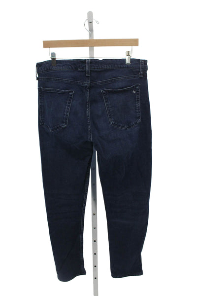 Rag & Bone Womens Tapered Blue Jeans Size 33