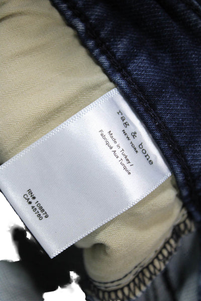 Rag & Bone Womens Tapered Blue Jeans Size 33