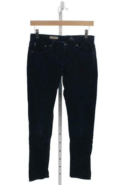 AG Womens Skinny Blue Cotton Blend Pants Size 27