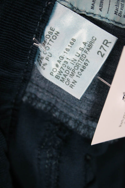 AG Womens Skinny Blue Cotton Blend Pants Size 27