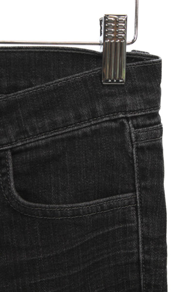 J Brand Womens Black Straight Jeans Cotton Blend Button Fly Size 24