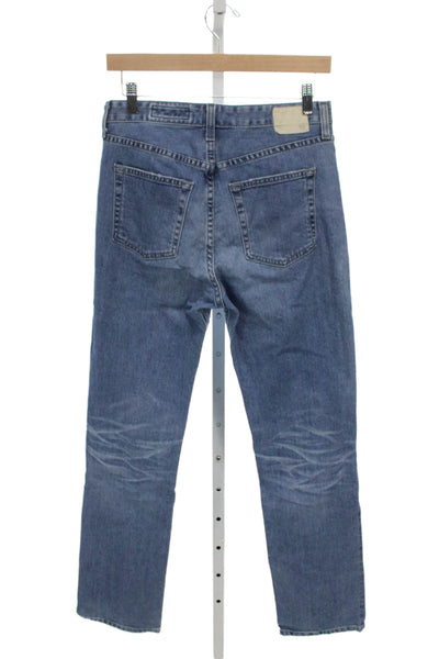 AG Womens Straight Jeans Blue Cotton Mid Rise Size 26