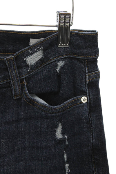 Frame Women Ankle Jeans Blue Mid Rise Cotton Size 25