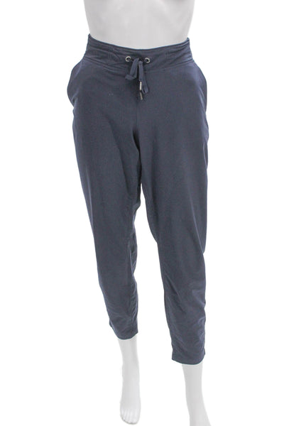 Athleta Womens Blue Jogger Pants Polyester Drawstring Size 8
