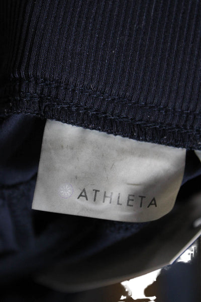 Athleta Womens Blue Jogger Pants Polyester Drawstring Size 8