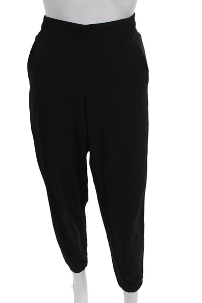 Athleta Womens Black Jogger Pants Polyester Pull On Size 8