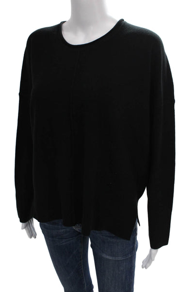 French Connection Womens Black Pullover Sweater Long Sleeve Crew Neck Size M