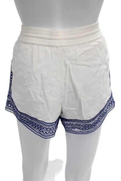 Michael Michael Kors Womens Sweat Shorts White Drawstring Polyester Size S
