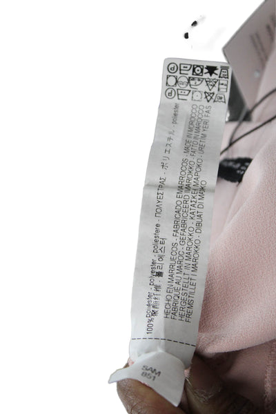 Zara Woman Womens Skater Skirt Pink Polyester Short Size L