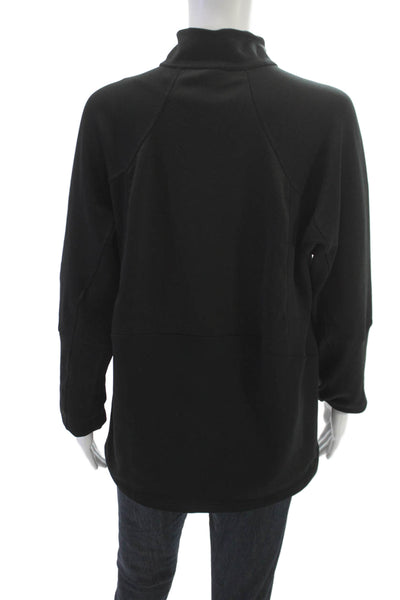 The North Face Mens Quarter-Zip Pullover Black Mock Neck Polyester Size L