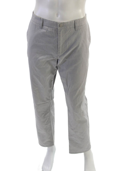 Bonobos Mens Chino Pants Gray 100% Cotton Button 30in Inseam Size 36