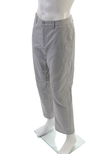 Bonobos Mens Chino Pants Gray 100% Cotton Button 30in Inseam Size 36