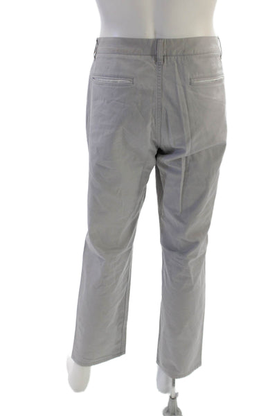 Bonobos Mens Chino Pants Gray 100% Cotton Button 30in Inseam Size 36