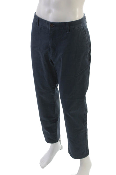 Bonobos Mens Chino Pants Blue Cotton Button Size 36