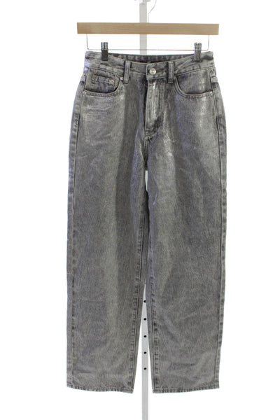 Steve Madden Womens Straight Gray Jeans 100% Cotton Size 24