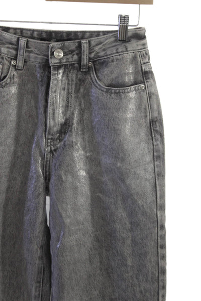 Steve Madden Womens Straight Gray Jeans 100% Cotton Size 24