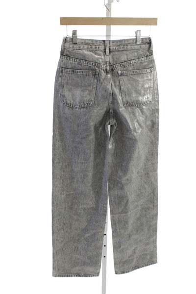 Steve Madden Womens Straight Gray Jeans 100% Cotton Size 24