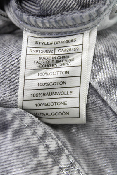 Steve Madden Womens Straight Gray Jeans 100% Cotton Size 24