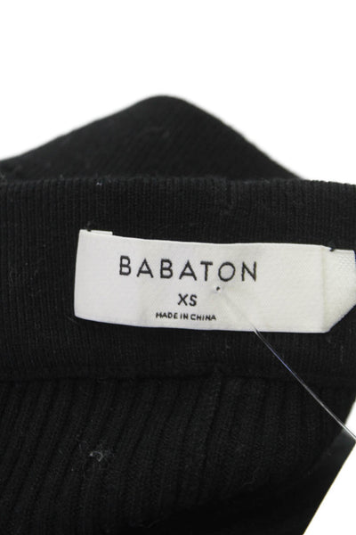 Babaton Women Ankle Leggings Black Size XS