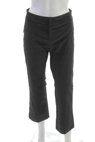 Ecru Womens Cropped Black Pants Hook & Eye Size 0