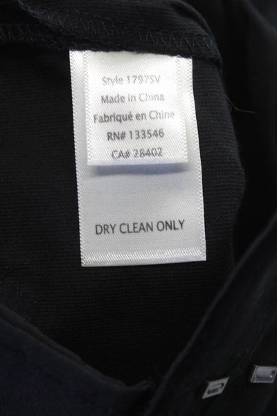 Ecru Womens Cropped Black Pants Hook & Eye Size 0
