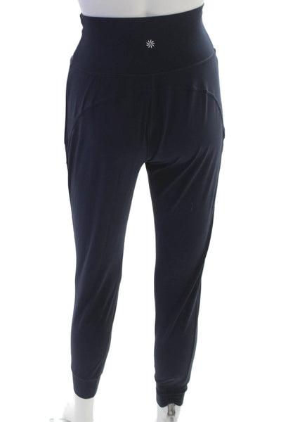Athleta Womens Jogger Pants Blue Nylon Solid Size 2XS