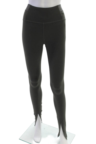 Athleta Women Ankle Leggings Green Nylon Pull On Size XS