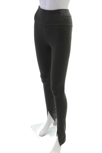 Athleta Women Ankle Leggings Green Nylon Pull On Size XS