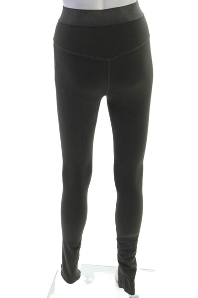 Athleta Women Ankle Leggings Green Nylon Pull On Size XS