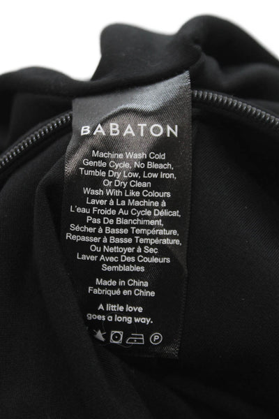 Babaton Women Jumpsuit Black Sleeveless Scoop Neck Rayon Zip Size 00