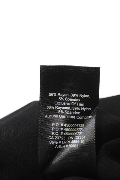 Babaton Women Jumpsuit Black Sleeveless Scoop Neck Rayon Zip Size 00