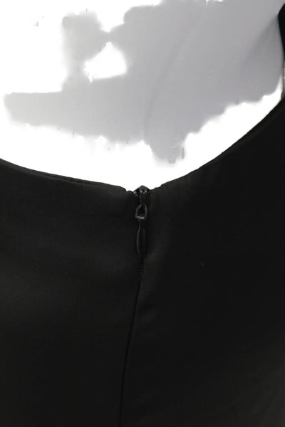 Zara Women Dress Pants Black Polyester Zip Inseam 32 Size XS