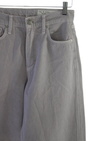 Rag & Bone Womens Wide-Leg Jeans Purple Size 24